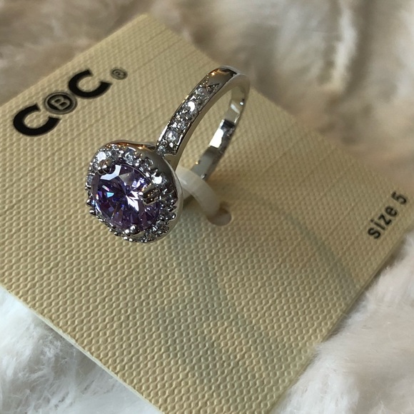 CBC Purple amethyst ring Size 5 - Picture 3 of 5